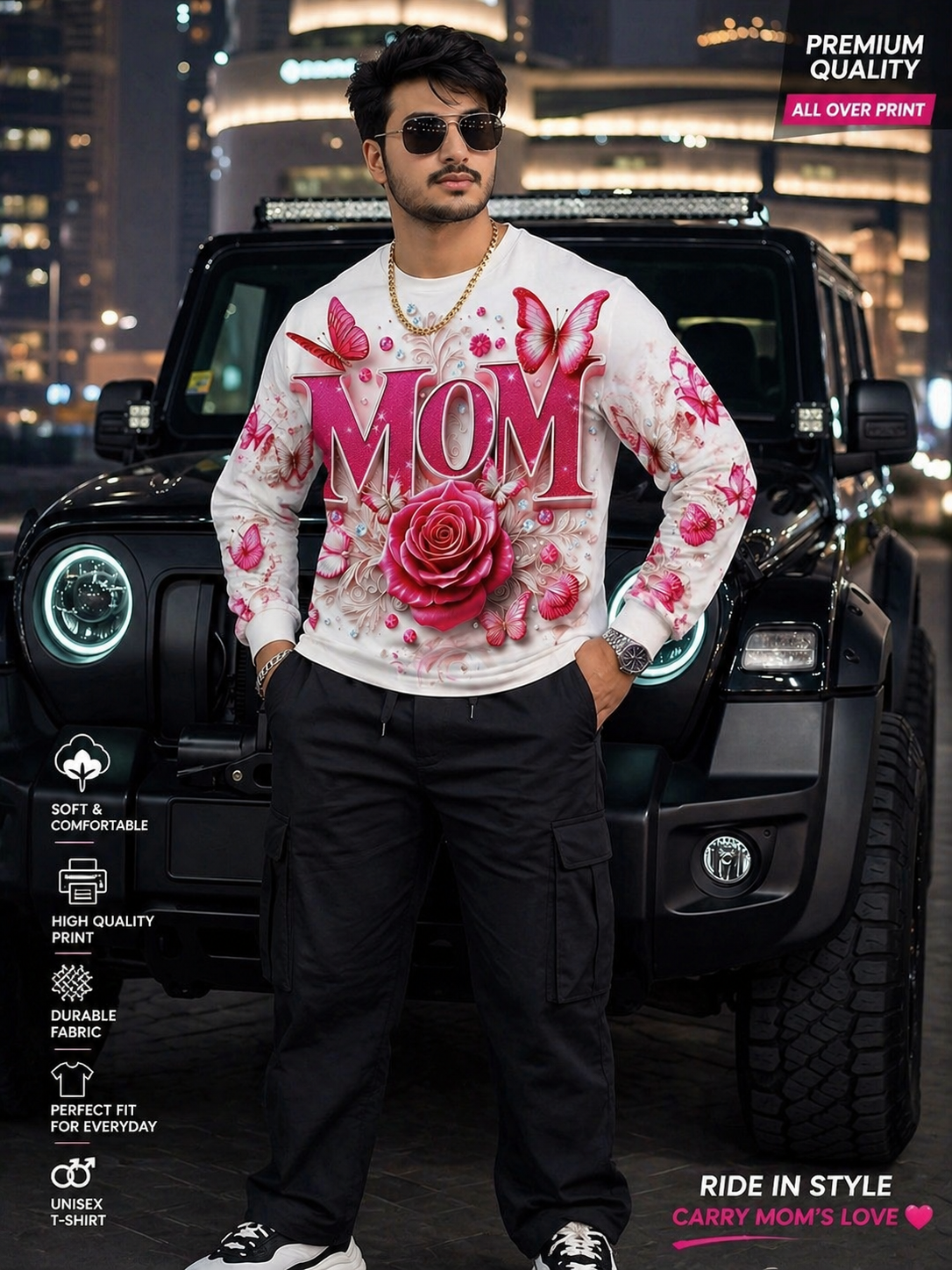 Kaizen AOP Bike Rider T-shirt